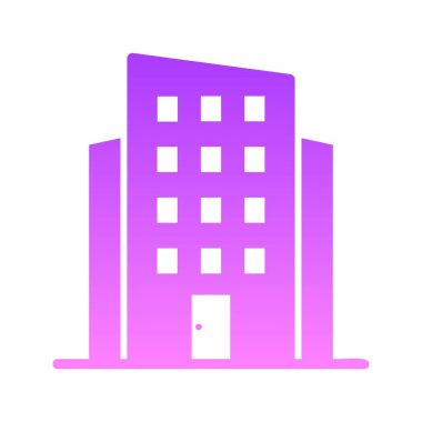 Yapı glifleri gradyan simgesi tasarımı