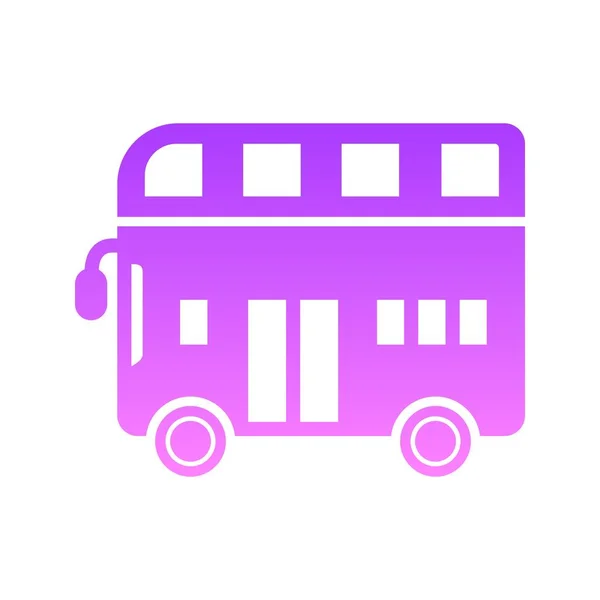 Diseño Icono Gradiente Glifo Transporte — Vector de stock