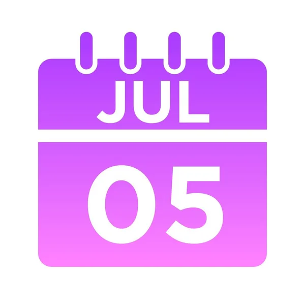 07-Jul - 05 Glyph Gradient — Stockvektor