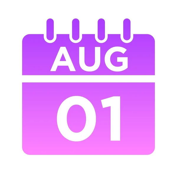 08-Aug - 01 Glyph Gradyanı — Stok Vektör