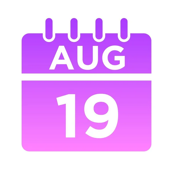 08-August-19 Glyph Gradient — 图库矢量图片