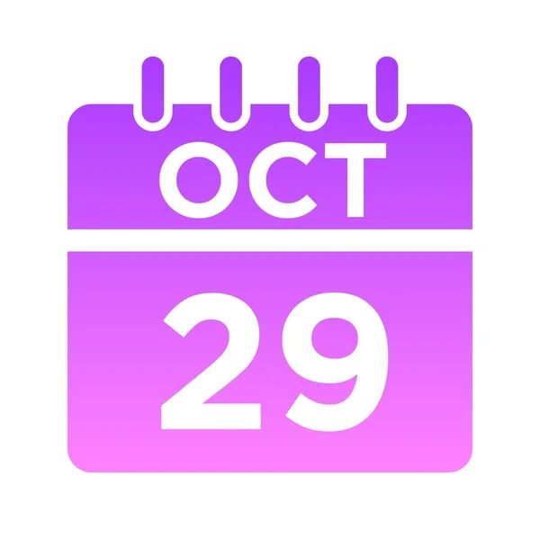 10 - Ekim - 29 Glyph Gradyanı — Stok Vektör