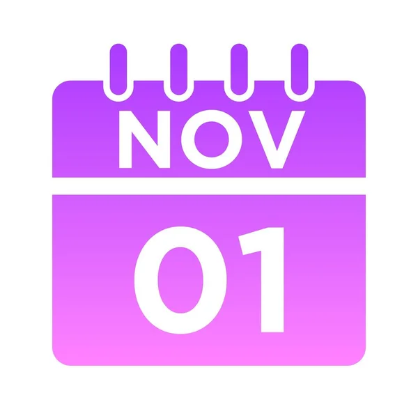 11- Kasım - 01 Glyph Gradient — Stok Vektör