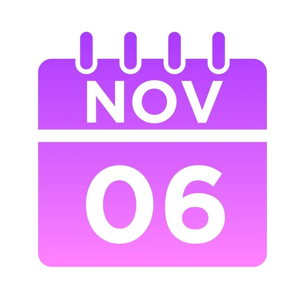 11- Kasım - 06 Glyph Gradient — Stok Vektör