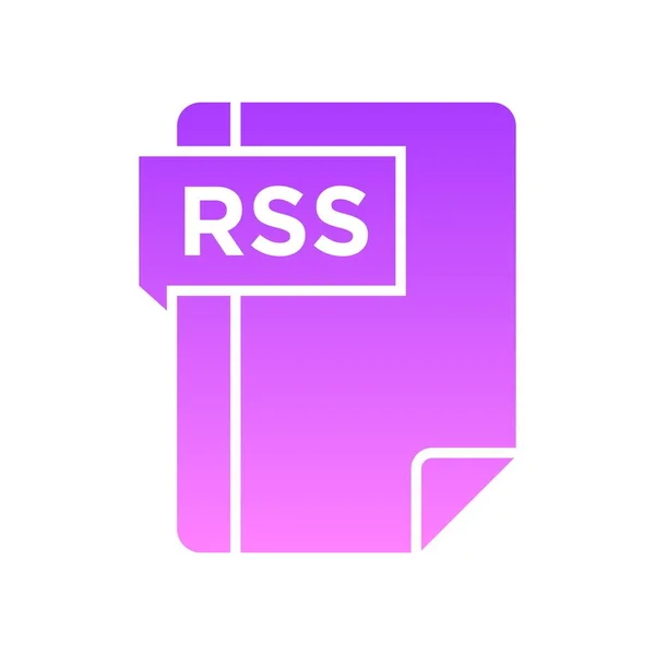Gradiente de glifos RSS — Vector de stock