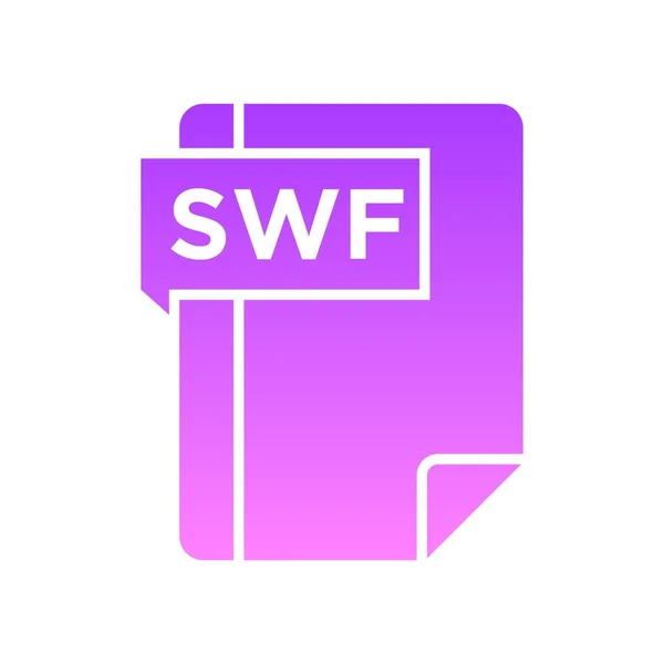 SWF-Glyphen-Gradient — Stockvektor
