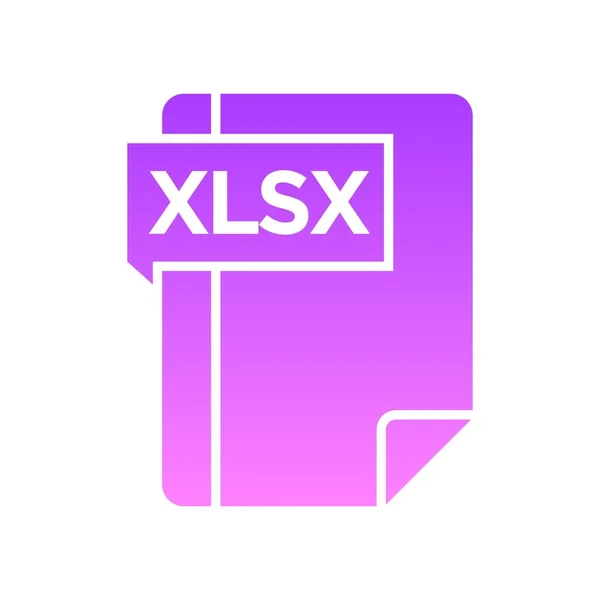XLSX-Glyphen-Gradient — Stockvektor