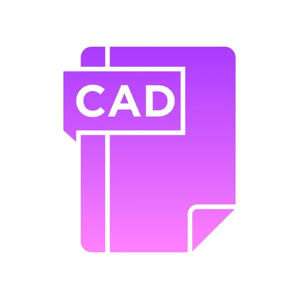 CAD Glyph Gradient — Stock vektor