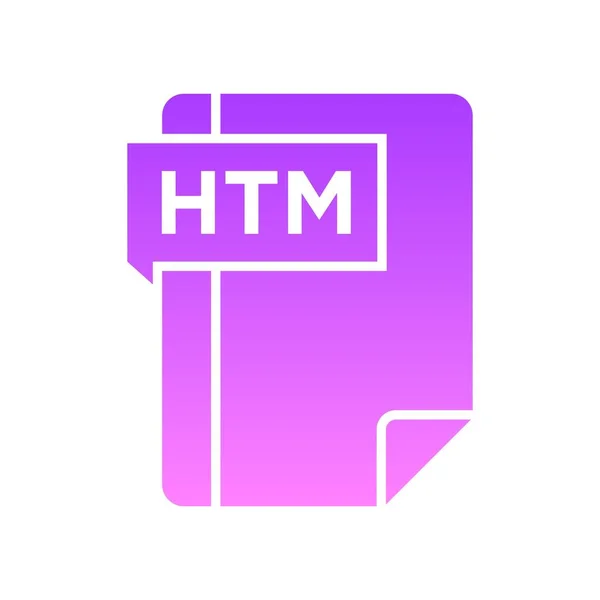 Gradiente de glifo HTM —  Vetores de Stock