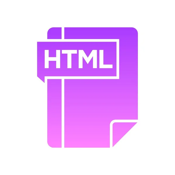 HTML Glyf Gradient — Stock vektor