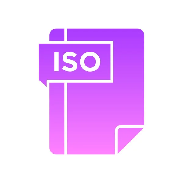 ISO Glyf-gradient — Stock vektor