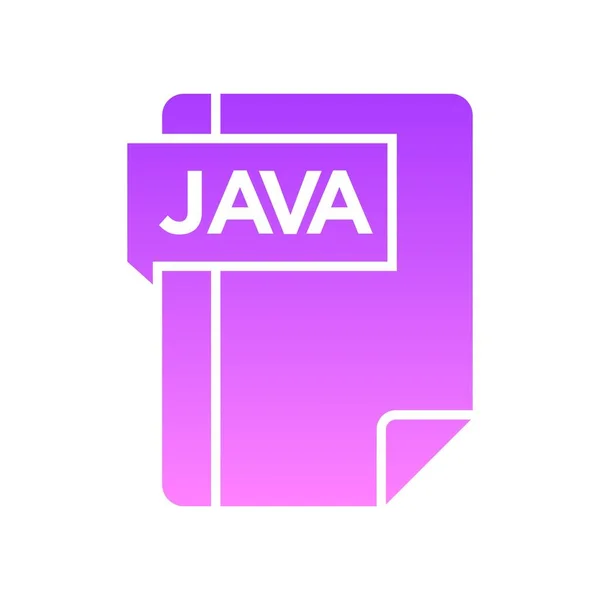 Gradient de glyphe JAVA — Image vectorielle