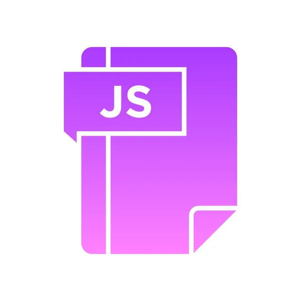 Gradient de glyphe JS — Image vectorielle