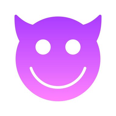  Gülen kabartma gradyan simge tasarımı