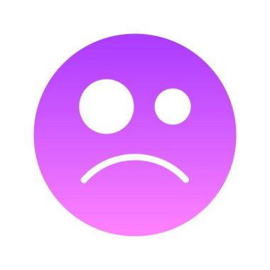  Gülen kabartma gradyan simge tasarımı