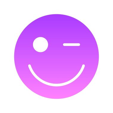 Göz kırpan yüz Glyph Gradyanı