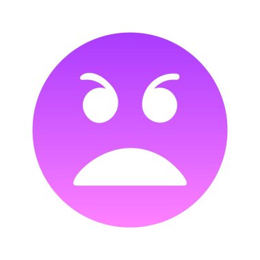 kızgın yüz Glyph Gradyanı