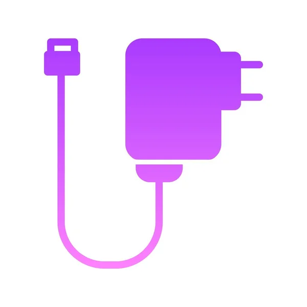 Charger Glyph Gradient — 스톡 벡터