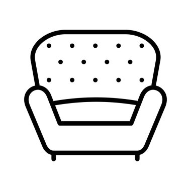 Yatak odası Sandalyesi Çizgisi simgesi