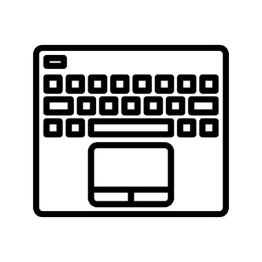 Laptop Klavye Satırı Simgesi