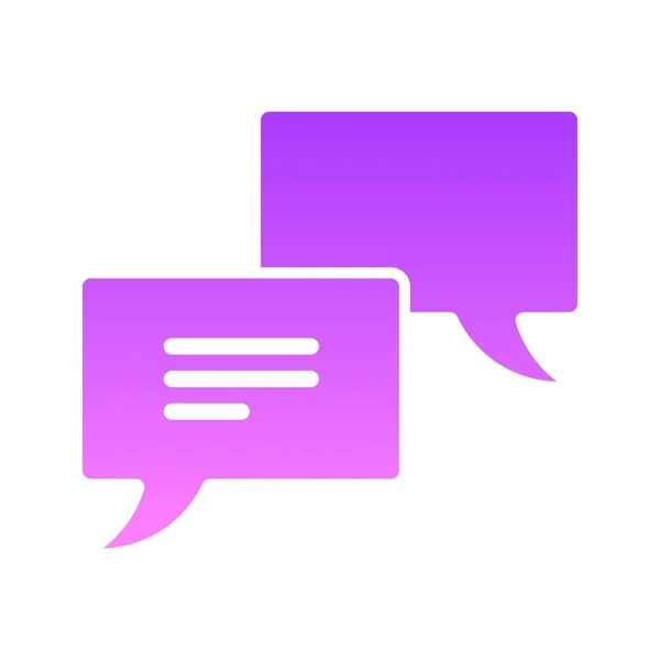 Chat 50 Glyph verloop — Stockvector