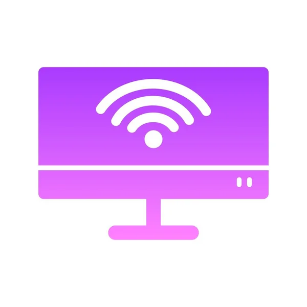 Wi-Fi Glyph Graff — стоковый вектор