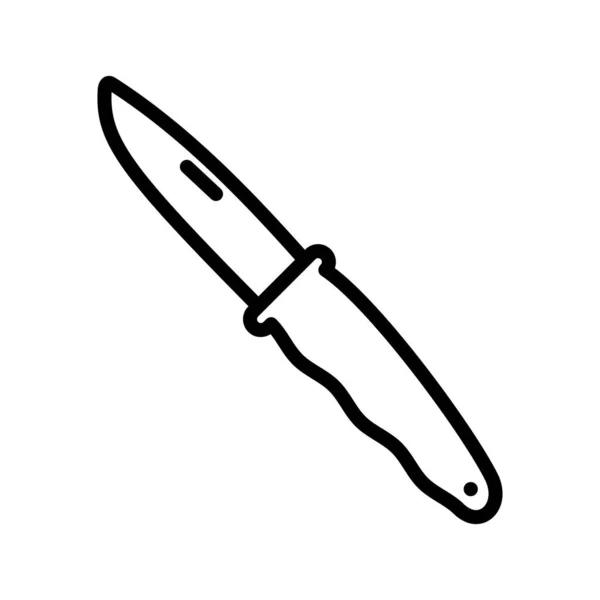 Icono de línea de cuchillos — Vector de stock