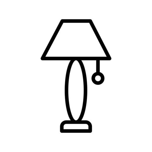 Lampen Stand Line icoon — Stockvector