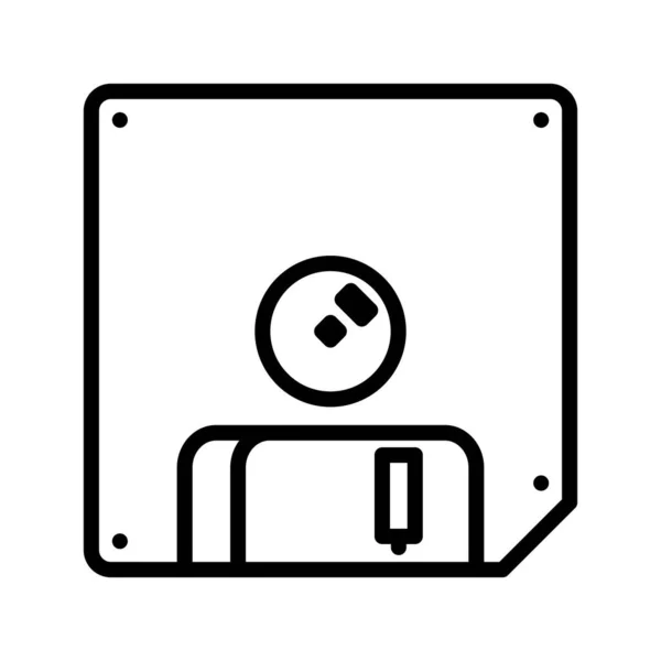 Flopy Line Icon — 图库矢量图片