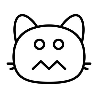 kedi rahatsız Satır Simgesi