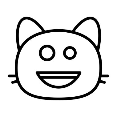 kedi Mutlu Satır Simgesi