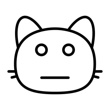 kedi tarafsız çizgi simgesi