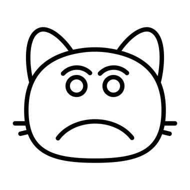 kedi poutine Çizgisi Simgesi