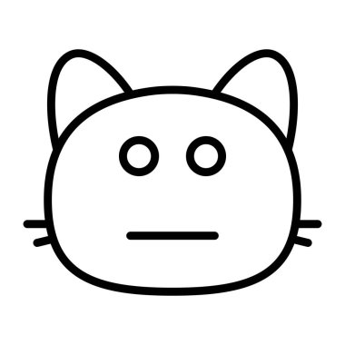 kedi üzgün Satır Simgesi