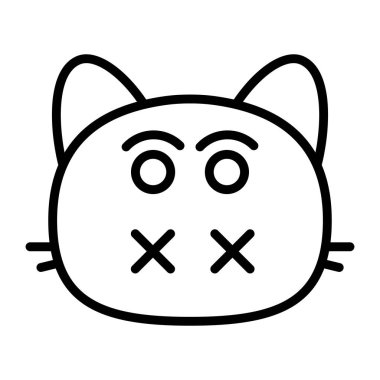 kedi Sessiz Satır Simgesi