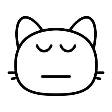 kedi Uyku Çizgisi Simgesi