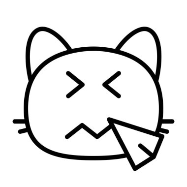 kedi hapşıran Satır Simgesi