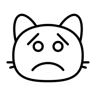 kedi öfke çizgisi simgesi