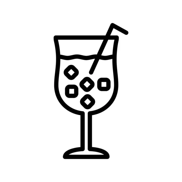 Икона холодного напитка — стоковый вектор