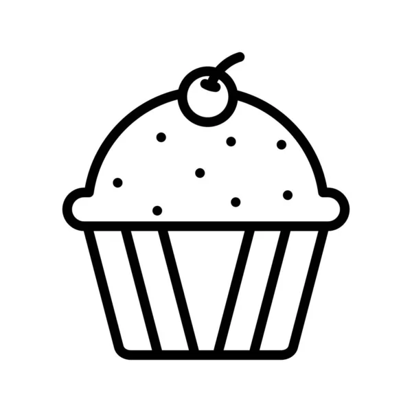 Muffin satırı simgesi — Stok Vektör