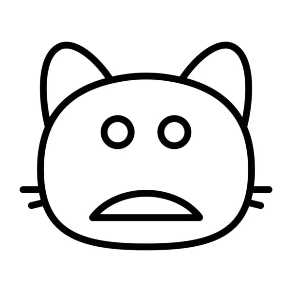 猫哭线Icon — 图库矢量图片