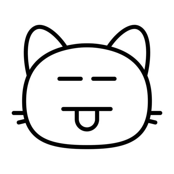 Cat sweat II Line Icon — Stock Vector