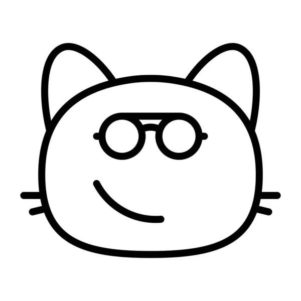 Gato lengua línea icono — Archivo Imágenes Vectoriales
