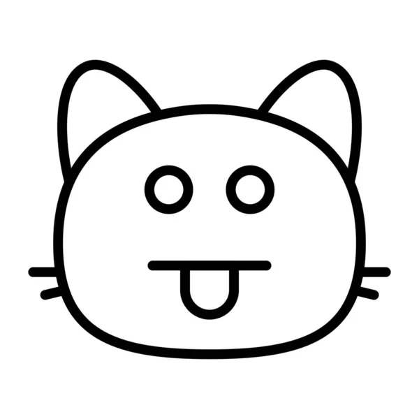 猫眨眼线图标 — 图库矢量图片