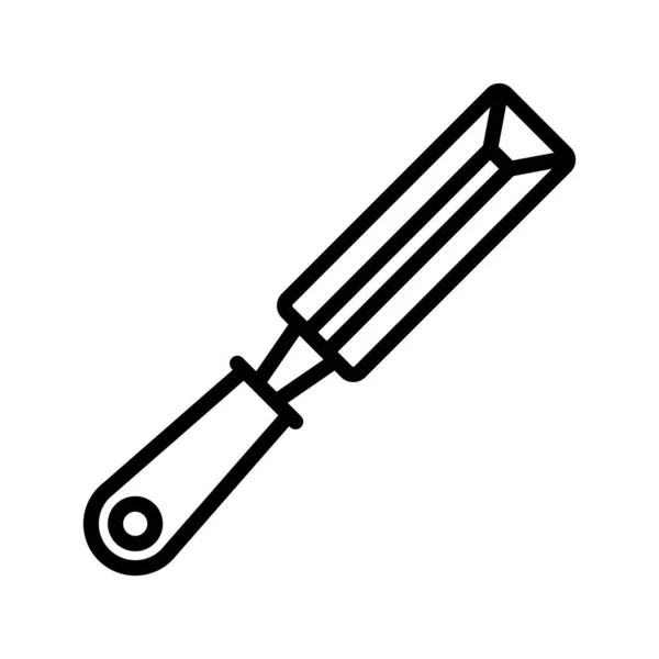 Chisel Line Icon — Stock Vector