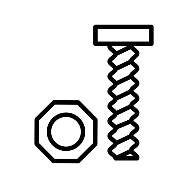 Icône de ligne de noix — Image vectorielle