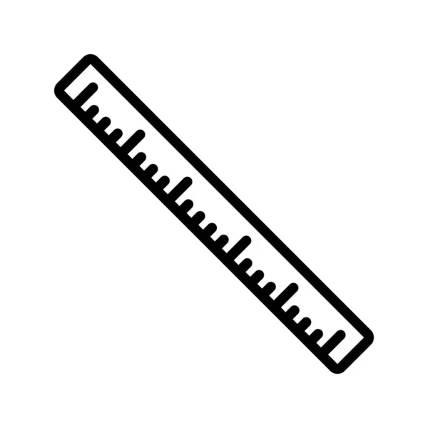 Icono de línea de regla — Archivo Imágenes Vectoriales