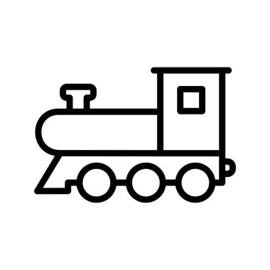 Buhar Makinesi Tren Hattı Simgesi