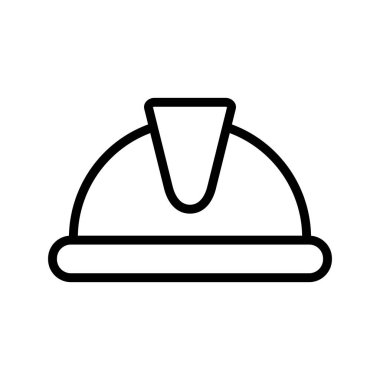 Kask çizgisi siyah simge tasarımı