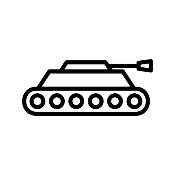 탱크 라인 아이콘 — 스톡 벡터
